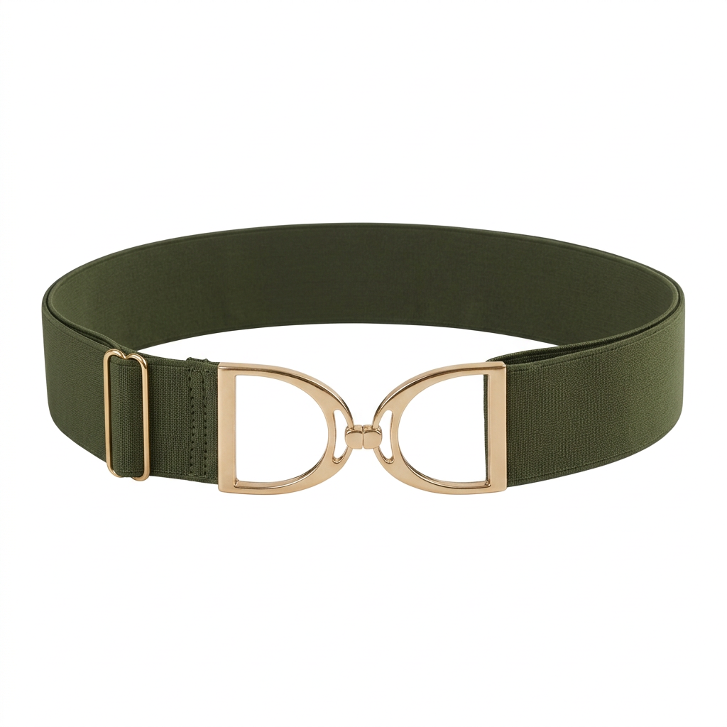 Groene riem met dezelfde beeldgrootte als de zwarte riem
