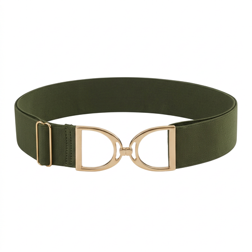 Groene riem met dezelfde beeldgrootte als de zwarte riem