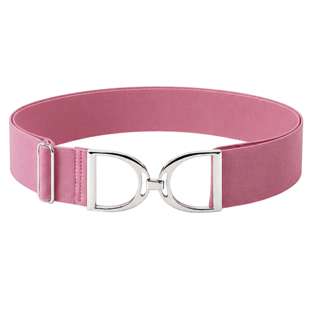 Roze riem op wit